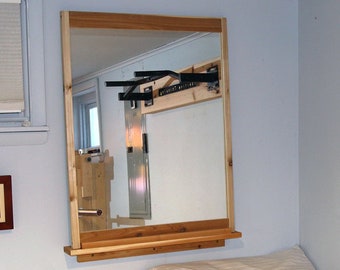 Home Gym Mirror Frame Large Workout Mirror Wooden Mirror Frame