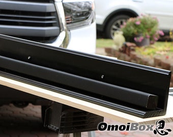 Estante de barra de sonido flotante negro / Soporte de barra de sonido / Estante de pared de barra de sonido / Hecho a pedido / OmoiBox Visionary Creations