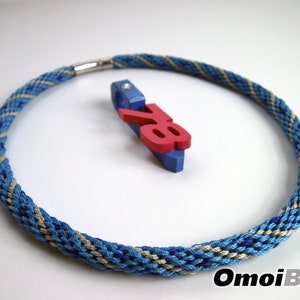 Baseball Rope Necklace - Custom Baseball Necklace with Number - Baseball Braided Necklace | OBX Baseball