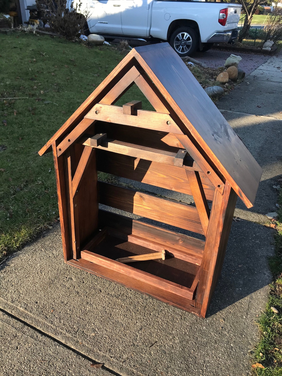 Large Outdoor Nativity Stable, Wooden Nativity Manger, Custom Nativity