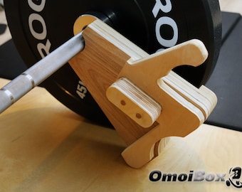 The Axe Double Barbell Jack / Deadlift Jack / Barbell Jack / Entrenamiento con pesas / Asistente de carga de pesas / Levantamiento de equipos de fitness de madera