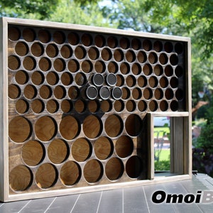 Custom Wooden Spice Rack - Wall Mount Spice Rack - Large Spice Rack - Spice Rack Organizer - Spice Rack Storage - Under Cabinet Spice Rack