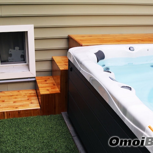 Japanese Style Onsen Steps & Table Custom Design Cedar Wood 3 Etsy