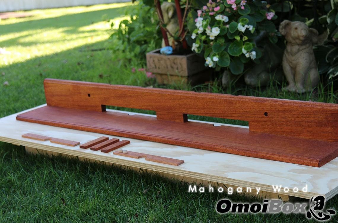 Mahogany Wood Floating Soundbar Shelf Sound Bar Stand Soundbar Wall