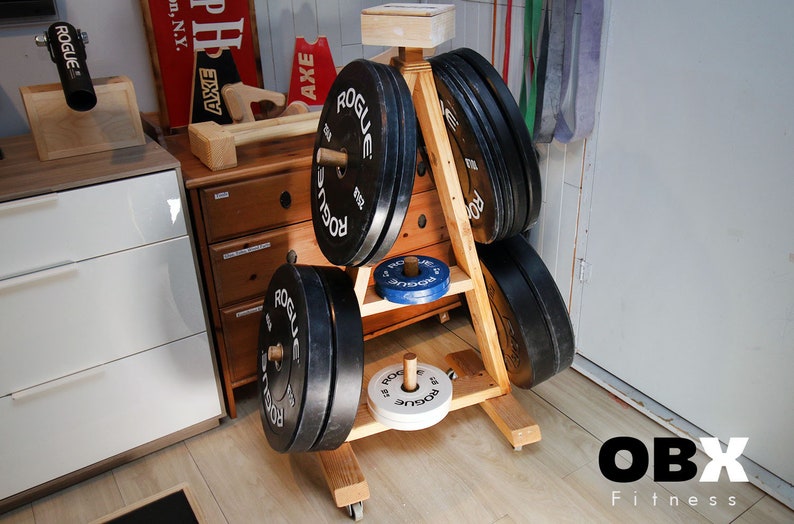 Wooden Weight Tree With Wheels Rolling Plate Tree Weight Etsy