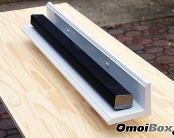 Estante de barra de sonido flotante blanco / Soporte de barra de sonido / Estante de pared de barra de sonido / Hecho a pedido / OmoiBox Visionary Creations