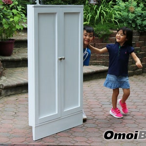 Tokudai Extra Large Two Door Corner Cabinet, Custom Corner Accent Cabinet, Corner Pantry Cabinet, Corner Wall,Kitchen. wooden corner shelf