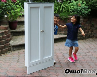 Gabinete de esquina Tokudai extra grande de dos puertas, gabinete de acento de esquina personalizado, gabinete de despensa de esquina, pared de esquina, cocina. estantería de esquina de madera