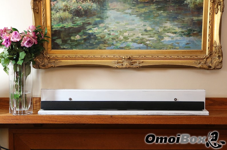 White Floating Soundbar Shelf Sound Bar Stand Soundbar Wall Shelf Made