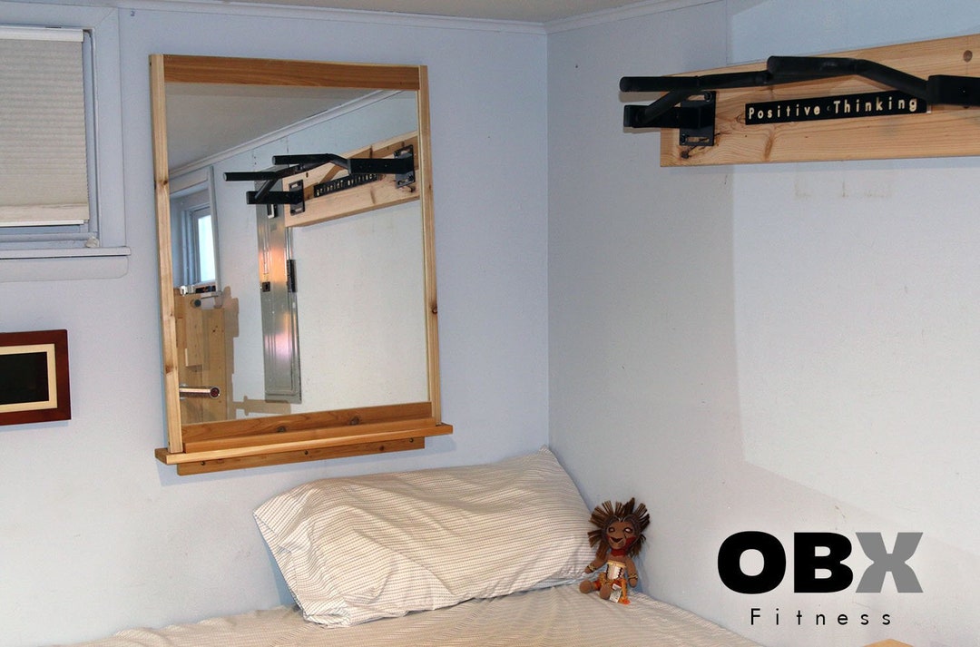 Home Gym Mirror Frame Large Workout Mirror Wooden Mirror Frame - Main Image