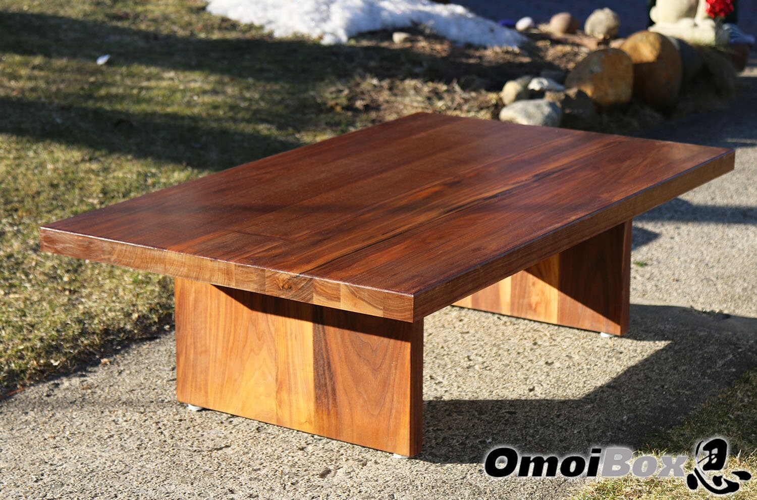 Low walnut coffee table deals