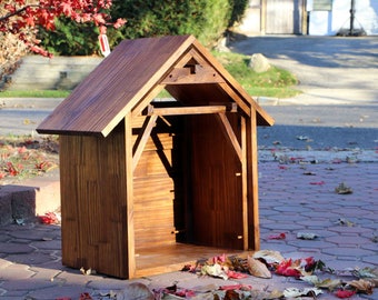 Large Indoor Nativity Stable, Wooden Nativity Manger, Custom Nativity Creche, Christmas Nativity Scene, Removable Display For Nativity Set