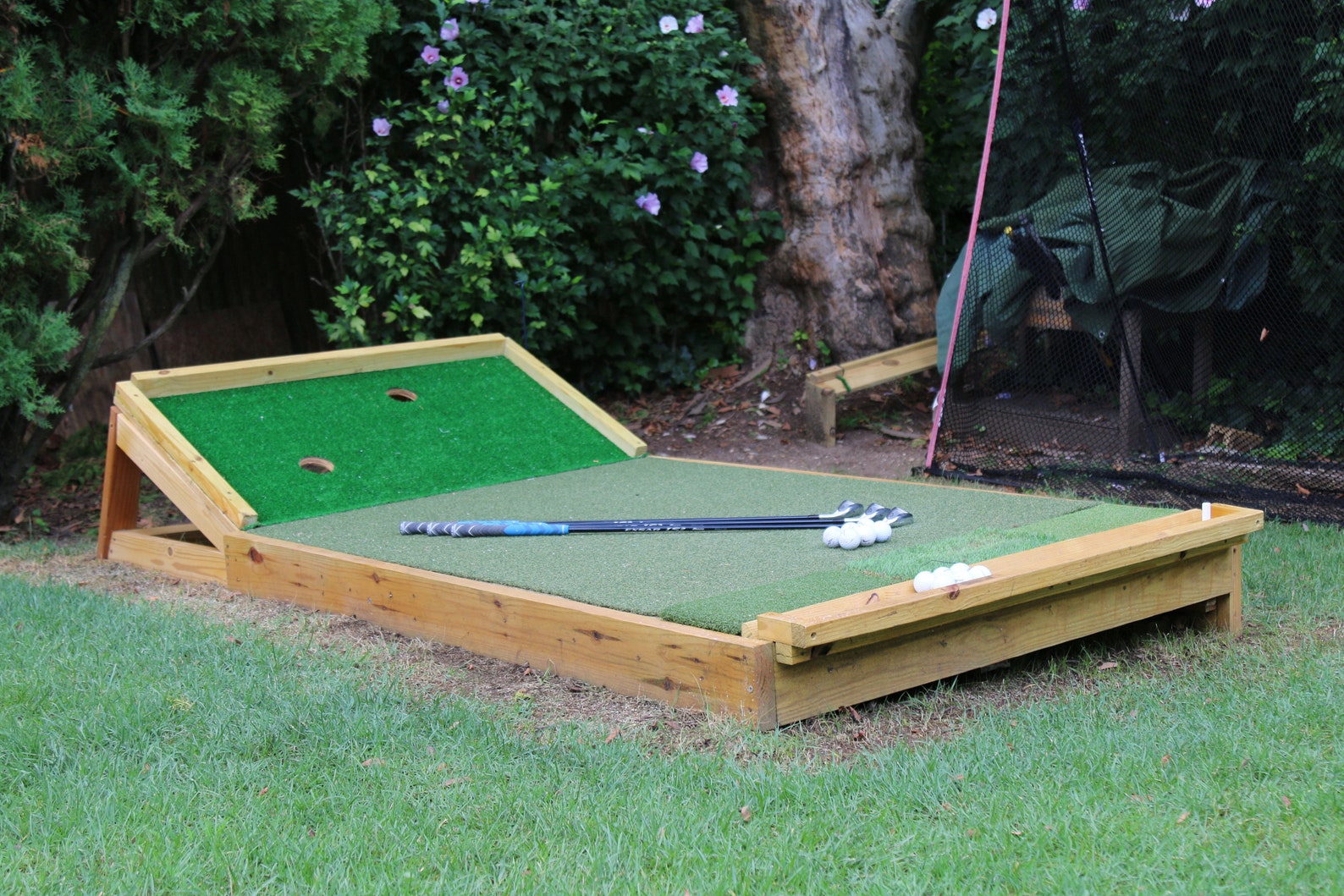 Golf Game Practice Mat Platform Putting Green Backyard Etsy México