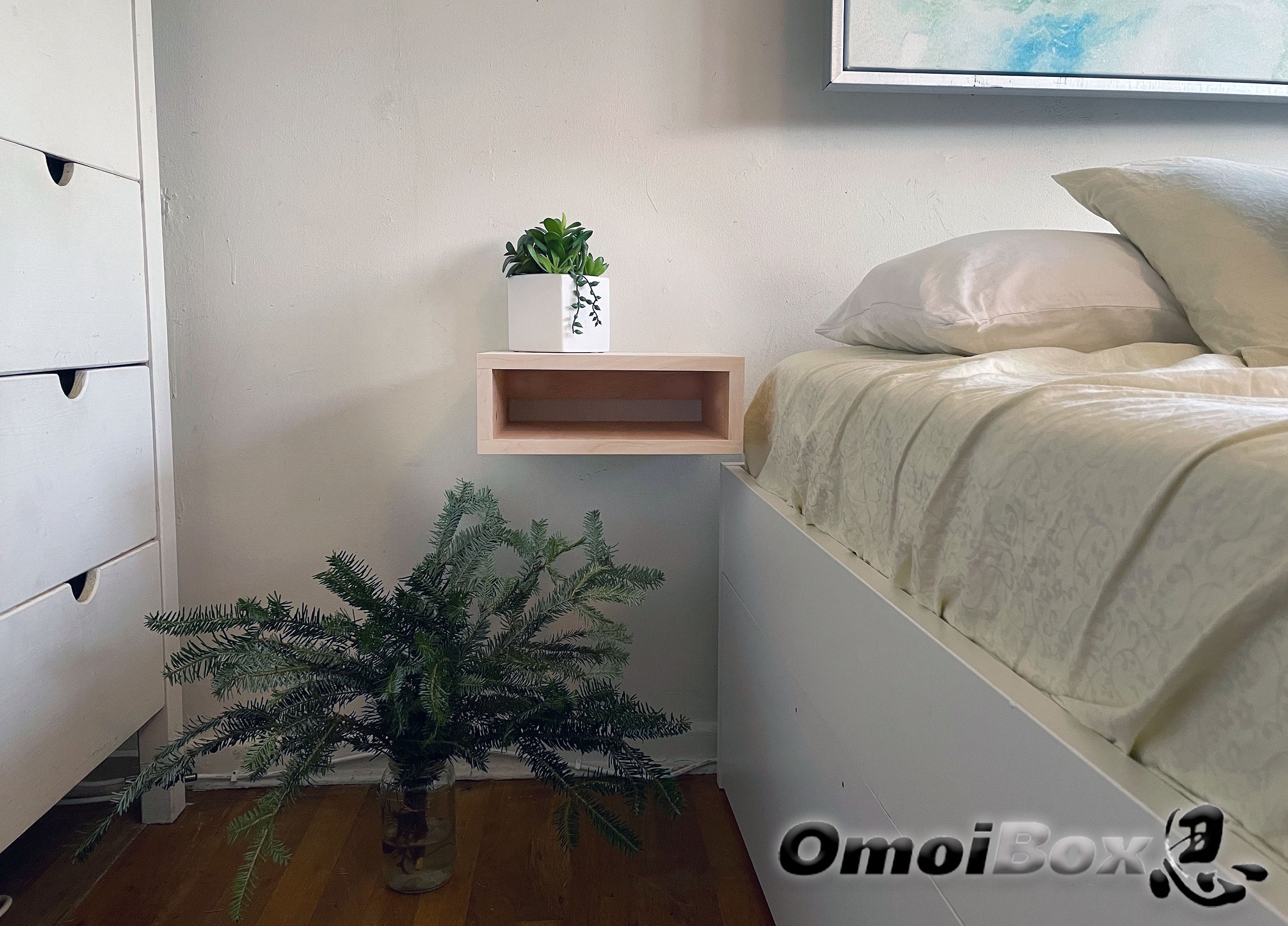 Floating shelves for 2024 bedroom side table