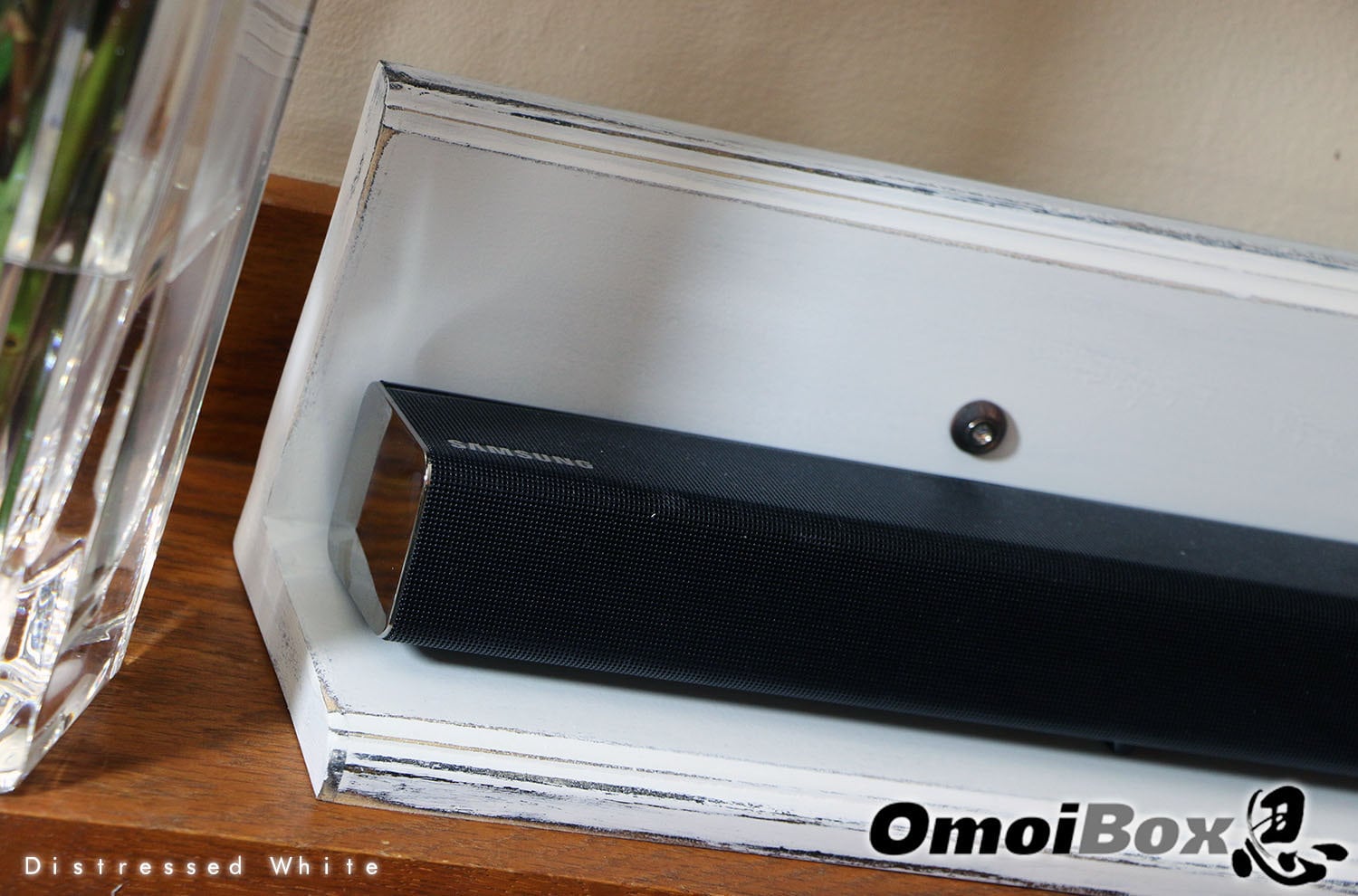 White Floating Soundbar Shelf Sound Bar Stand Soundbar Wall Shelf Made