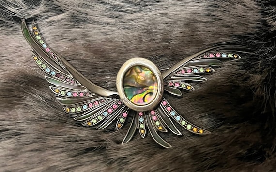 Joan Rivers Winged Brooch  — Refurbished - Vintag… - image 1