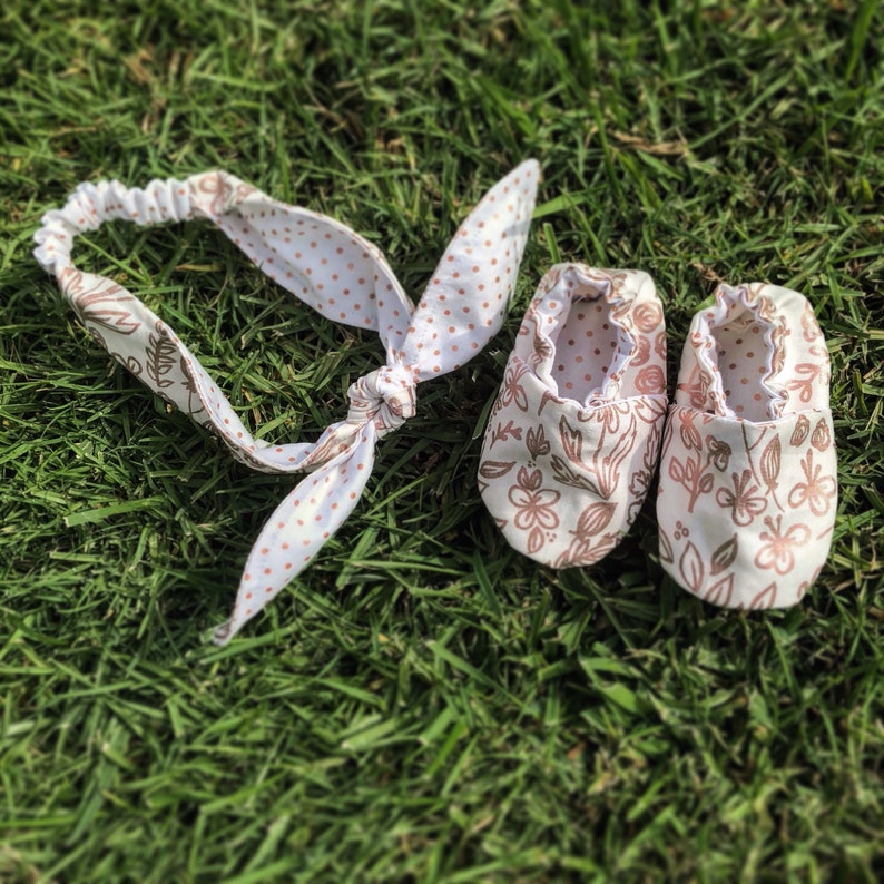 Headband and baby booties
