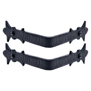 Lot de 2 supports de protection d&#39;angle angulaires décoratifs forgés de 3,5 pouces, renfort de protection de table, angle droit pour tables de ferme, bancs, coffres et malles