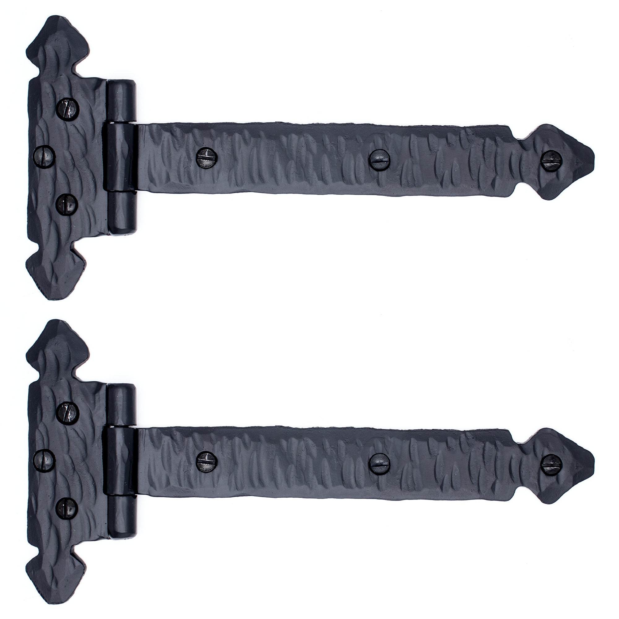 7" - 14.5” Forged Decorative Farmhouse Gate Strap Hinge for Large Gates, Chests, Trunks, Cabinets, & Furniture Borderland Rustic Hardware