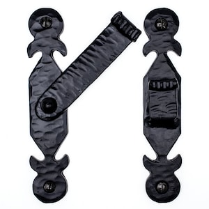 5.25” Forged Decorative 360 Degree Flip Bar Latch Lock for Small Gates, Cabinets, Chests, Trunks & Furniture Borderland Rustic Hardware