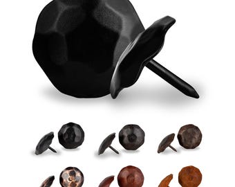25 Pack 1" Iron Clavos Decorative Nail Stud Tacks for Barn Doors, Gates, Shutters & Furniture The Artisan Series Borderland Rustic Hardware