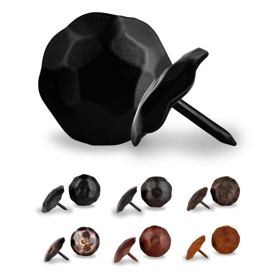 thumbnail image 2 of MIDWEST CRAFT HOUSE 25 Hand Forged Black Metal Tacks - 1 Inch Primitive Crafts 2 of 5