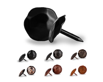 25 Pack 0.75" Iron Clavos Decorative Nail Stud Tacks for Barn Doors Gates Shutters & Furniture The Artisan Series Borderland Rustic Hardware