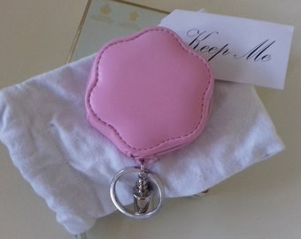 Penhaligon&#39;s of London: Leather Coin Purse and Key Ring - Beautiful Soft Pink Leather - New & Unused