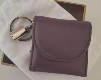 Penhaligon's Purple Leather Key Ring Photo Frame: Perfume Bottle Charm