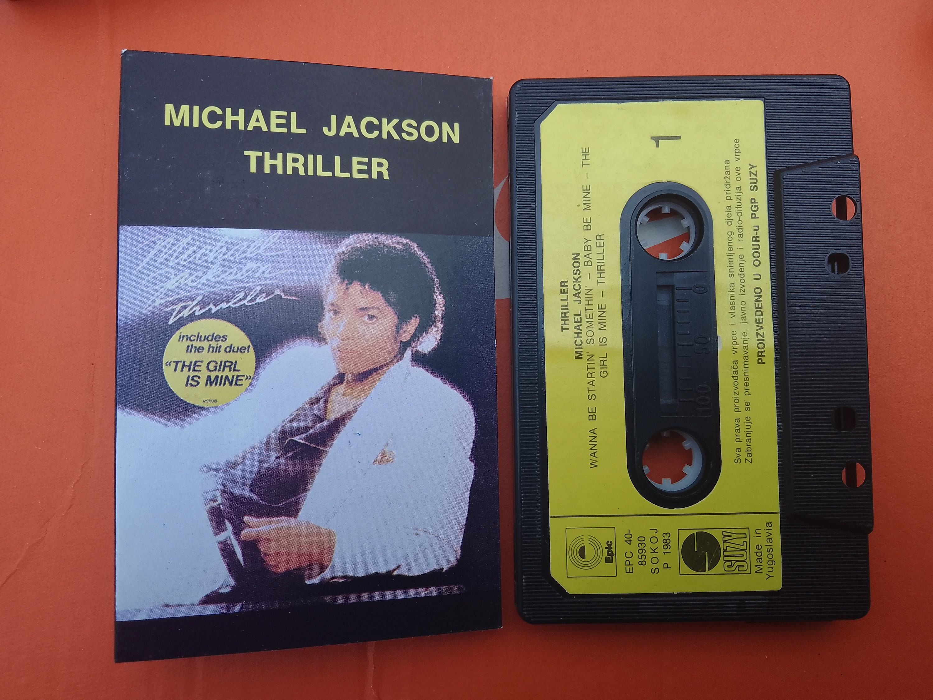 VINTAGE Michael Jackson Thriller Cassette Rare Original -  Finland