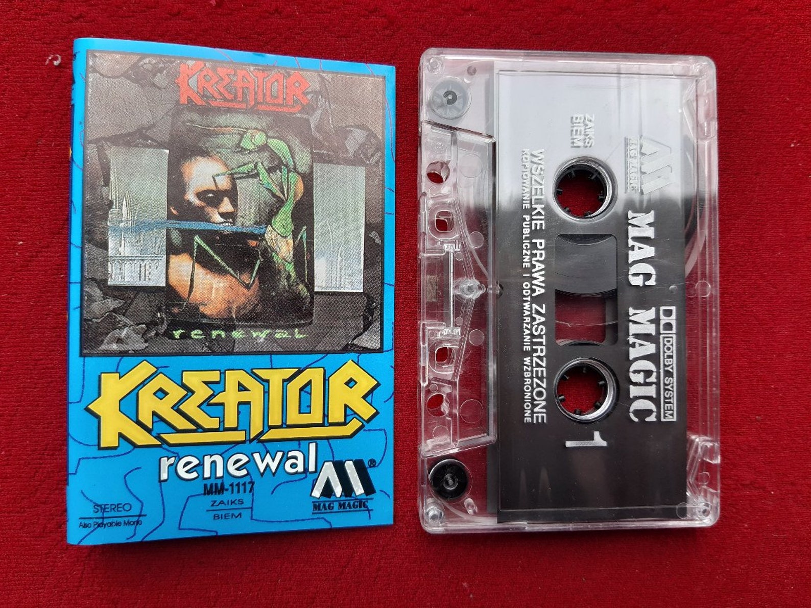 Kreator Renewal 1992 rare cassette tape MAG Records Europe Etsy