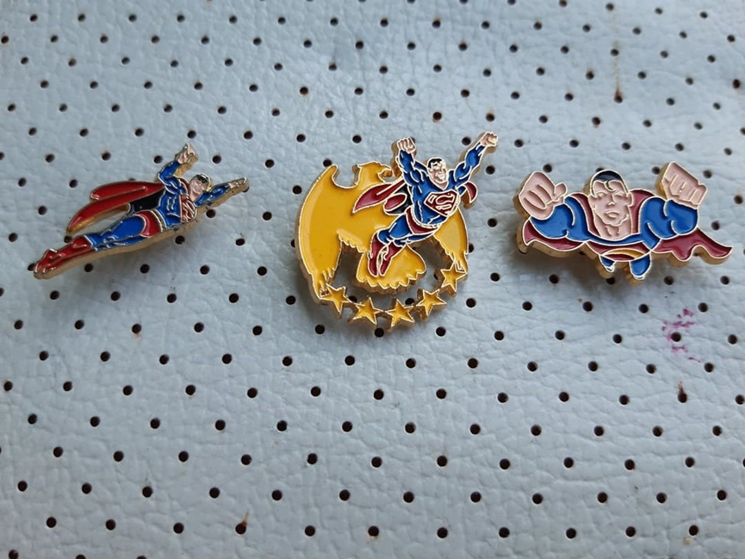 Superman Vintage Pins Collection Clark Kent Superhero Man of - Etsy