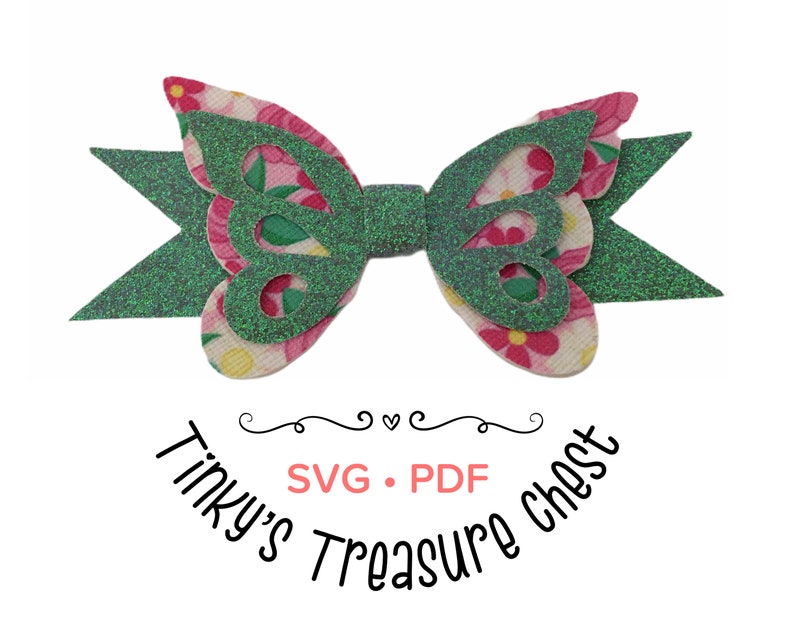 Download Butterfly Hair Bows SVG Templates. Three different bows ...