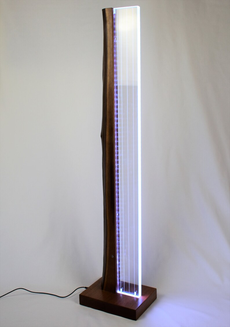 Floor Lamp With Led Light Wooden