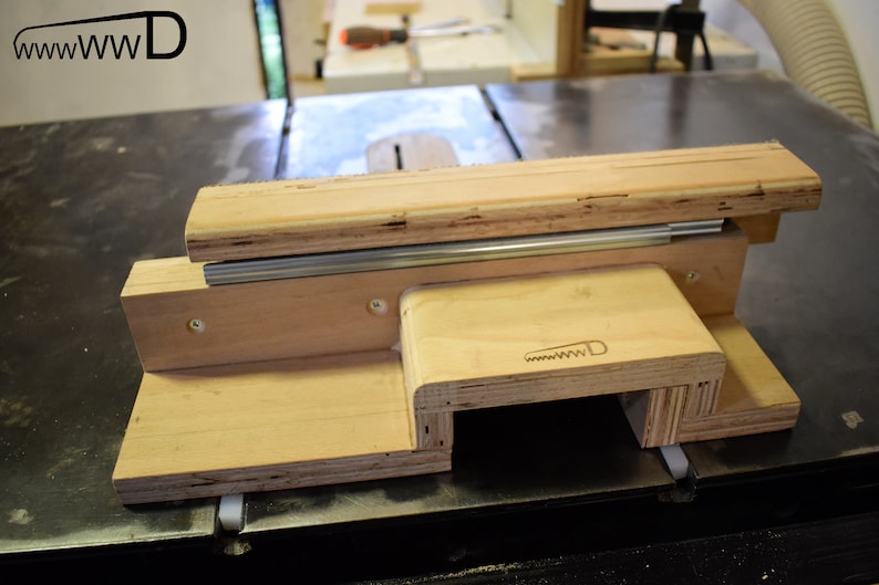 Adjustable box/finger joint jig for one blade table saw Etsy