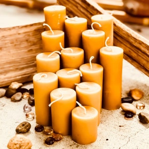 100% Pure Beeswax Pillar Candle-2 wide up to 15 tall-pure beeswax pillar candles-scented beeswax candle-handmade beeswax pillar candle image 3