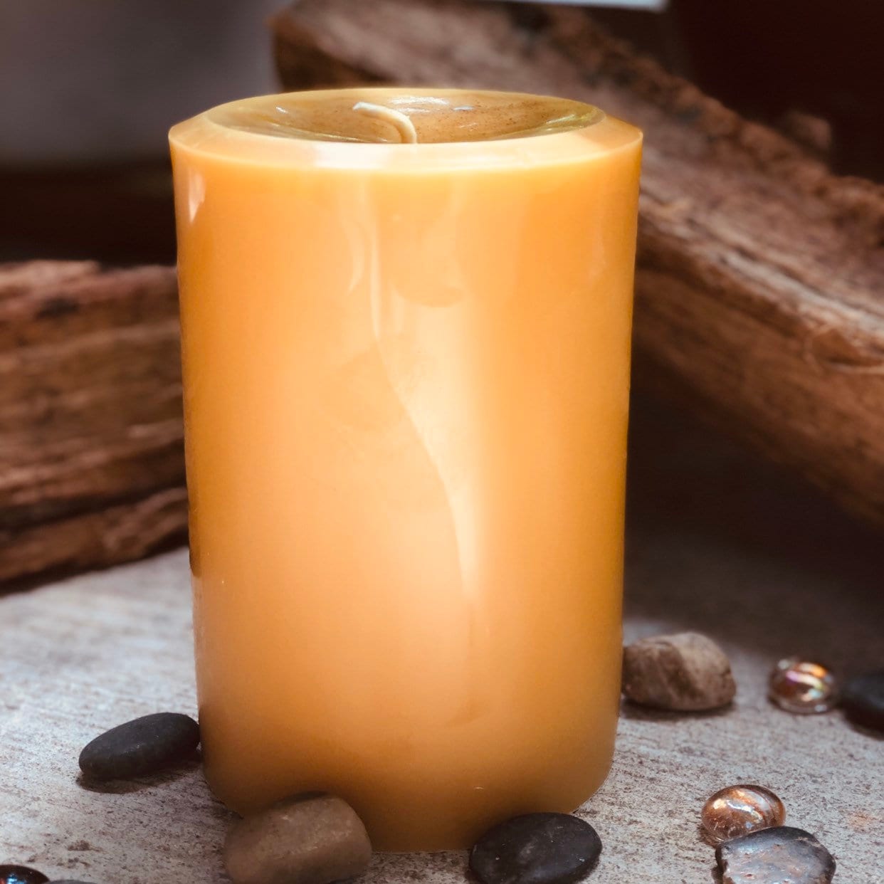 100 Pure Beeswax Pillar Candle4inch wide Organic Beeswax Pillar Candle