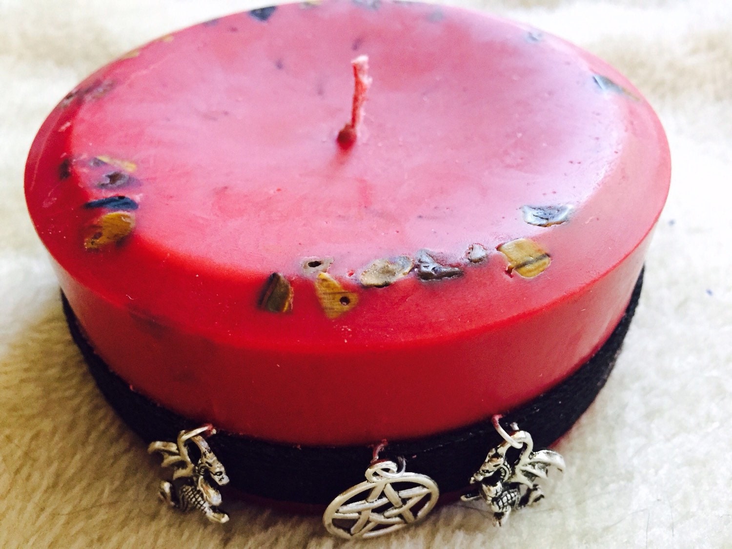 Spell CandleRitual Candledragon charmcinnamonscented soy candle w