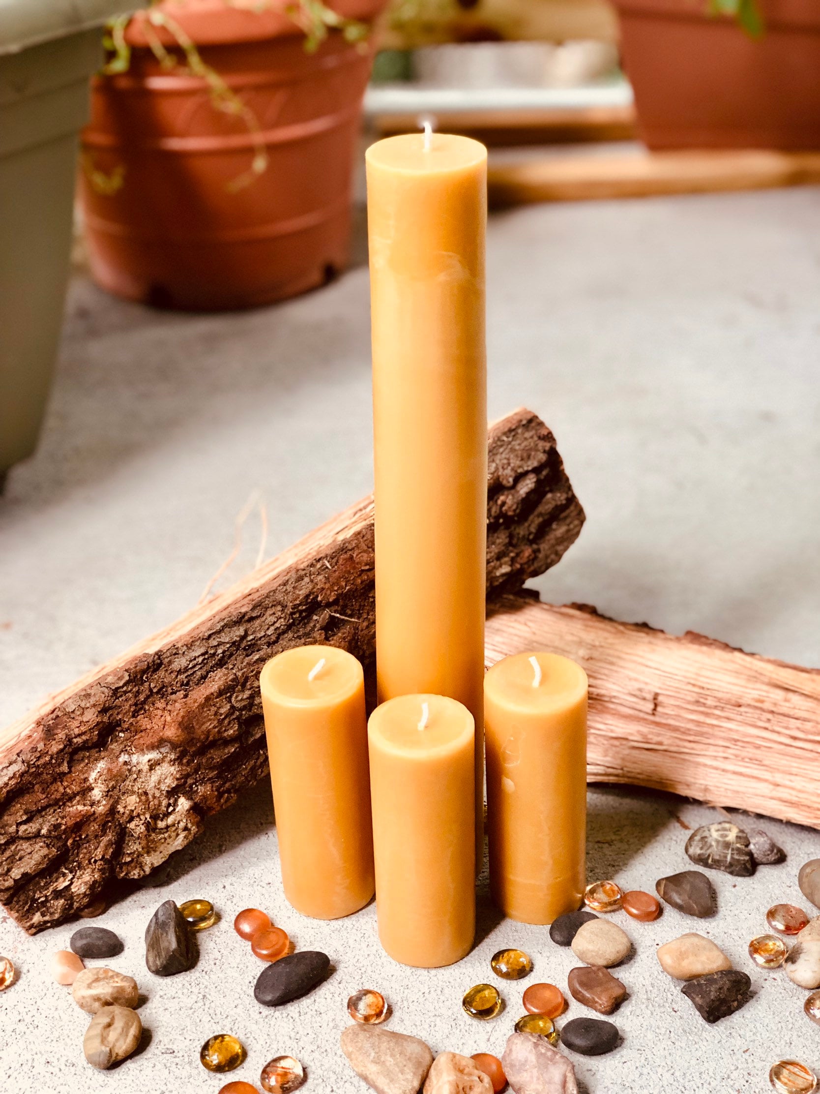 100 Percent Beeswax Pillar Candle – Beeswax Candles