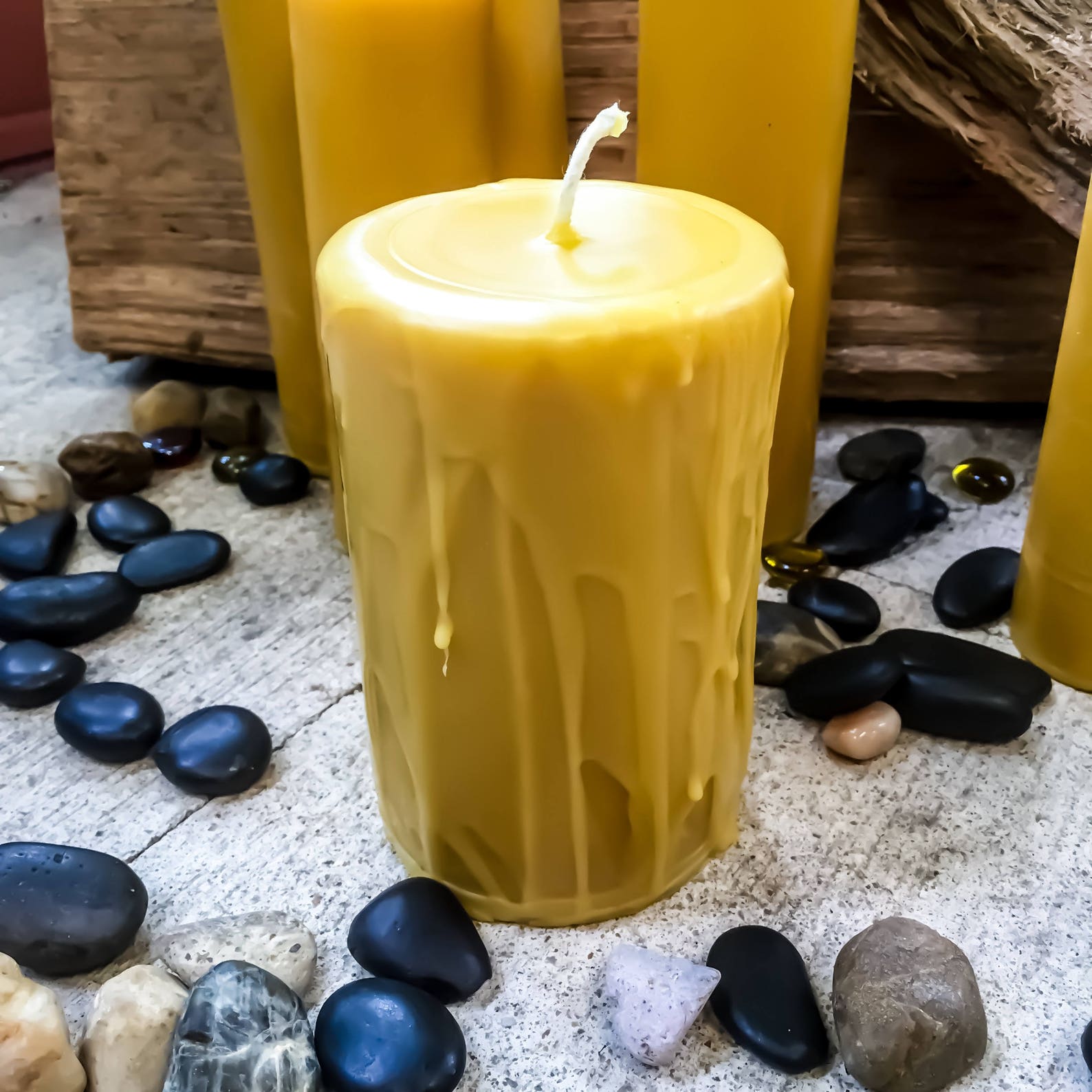 Pure Beeswax Candleshandmade Drip Beeswax Etsy