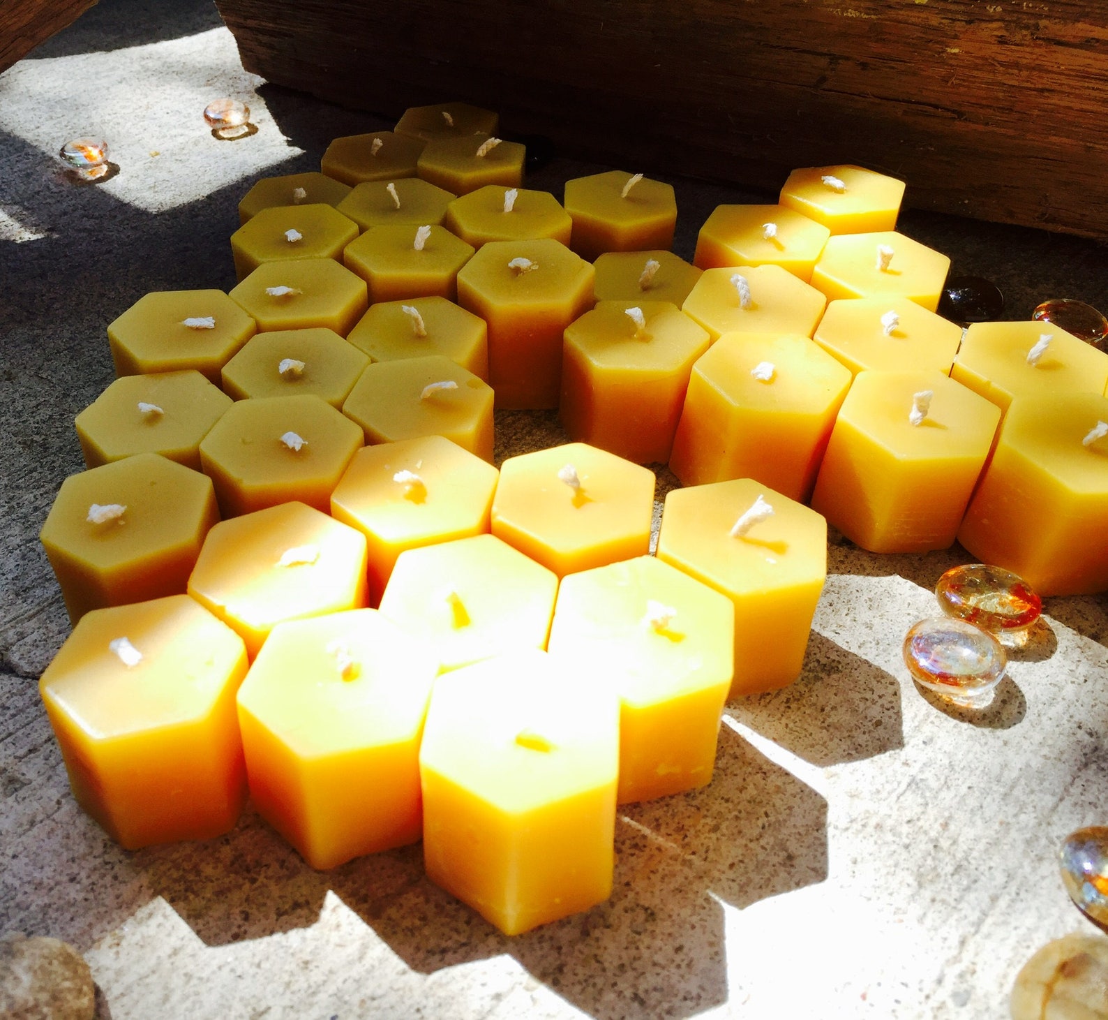 Free.shipping100 Pure Beeswax Tea Light Candlesfree Etsy