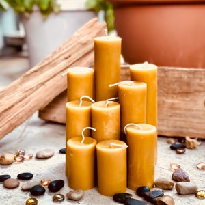 100% Pure Beeswax Pillar Candle-2” wide up to 15” tall-pure beeswax pillar candles-scented beeswax candle-handmade beeswax pillar candle