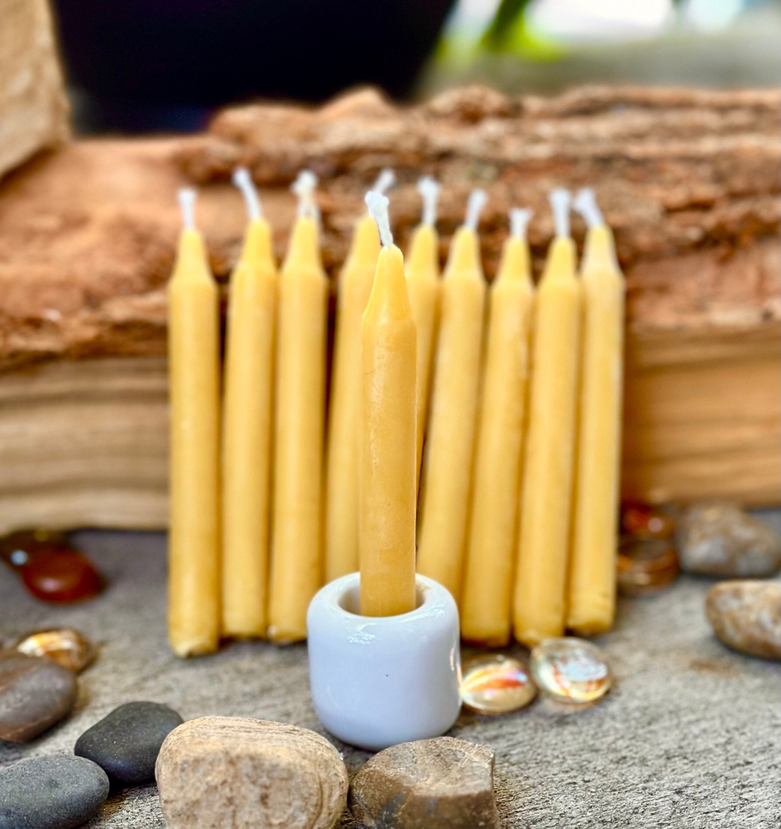 100% Pure Beeswax Birthday Candles