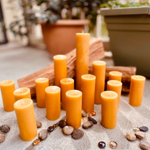 100% Pure Beeswax Pillar Candle-2 wide up to 15 tall-pure beeswax pillar candles-scented beeswax candle-handmade beeswax pillar candle image 10