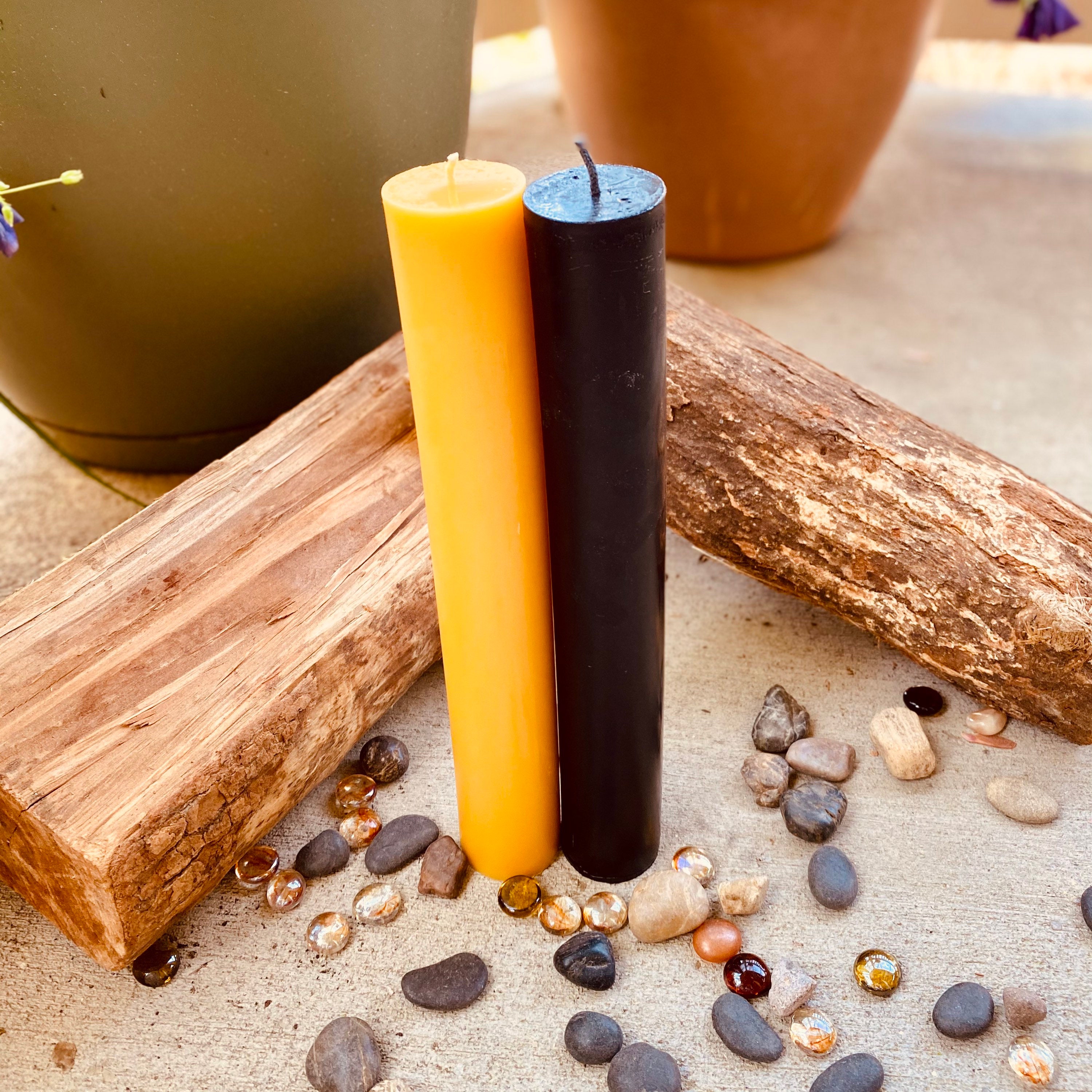 3 x 4 Beeswax Pillar Candle