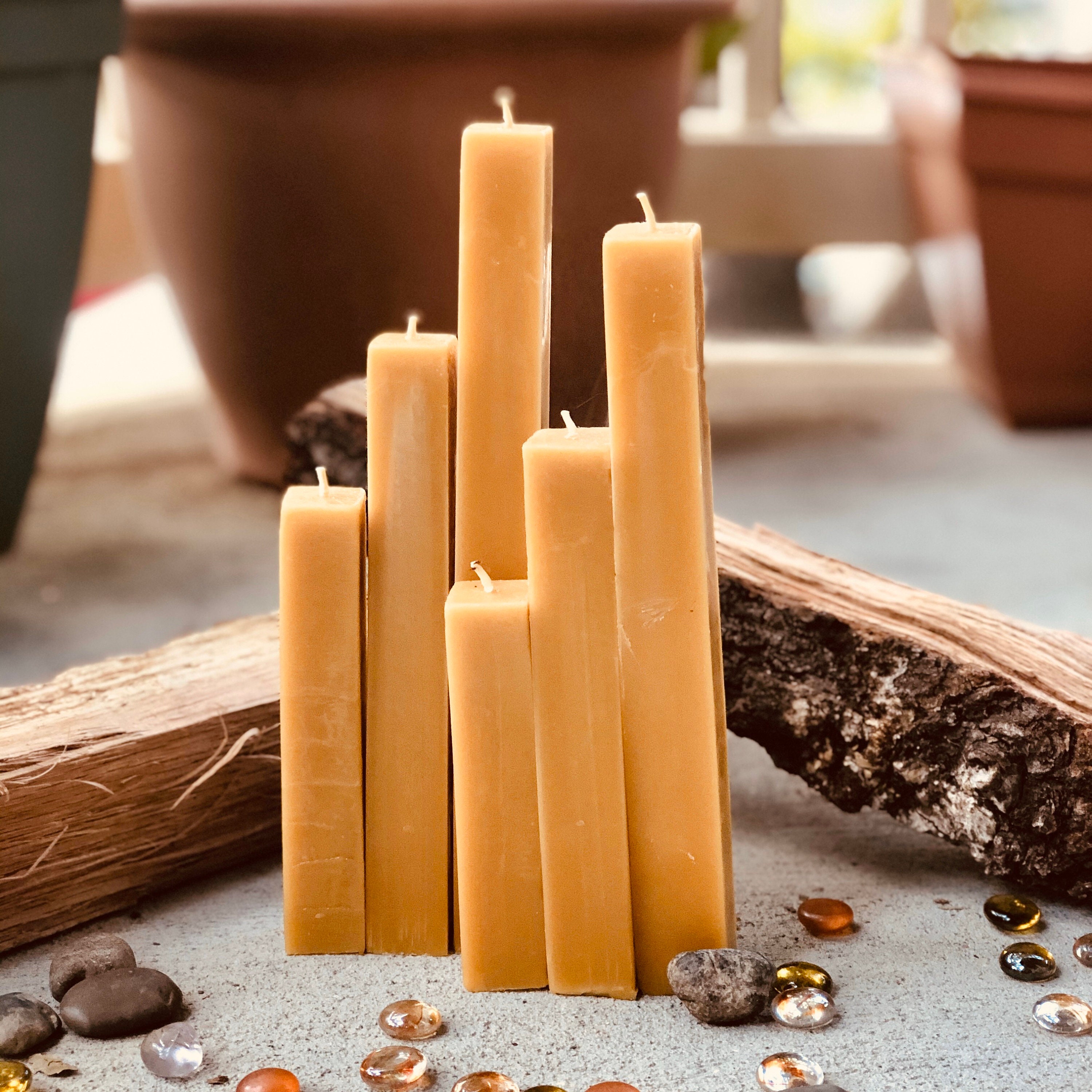 square pillar candles