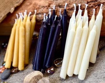 100% Pure Beeswax birthday candles-chime candles-beeswax chime candles-small beeswax taper candles