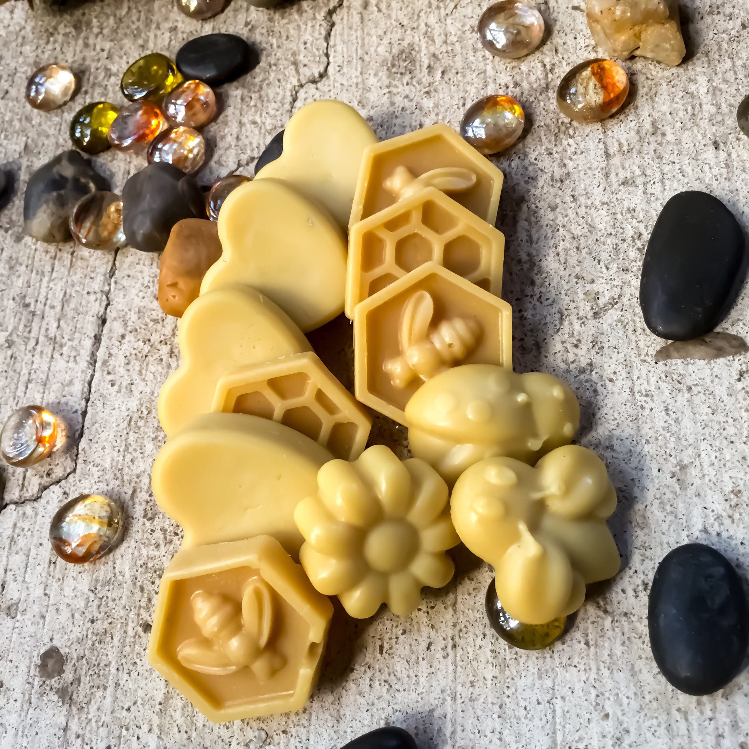 Pure organic Beeswax melts made with local Georgia beeswax in a variety of  scents-natural scents-holiday scents-holiday scented beeswax melt