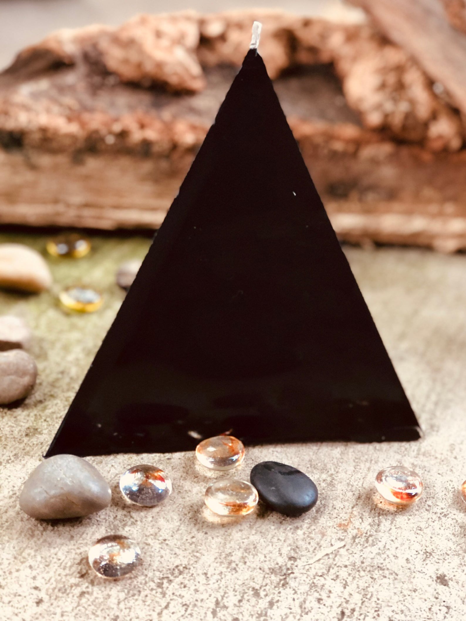 100 Pure Beeswax Pyramid Shaped Candlelarge Pyramid Etsy