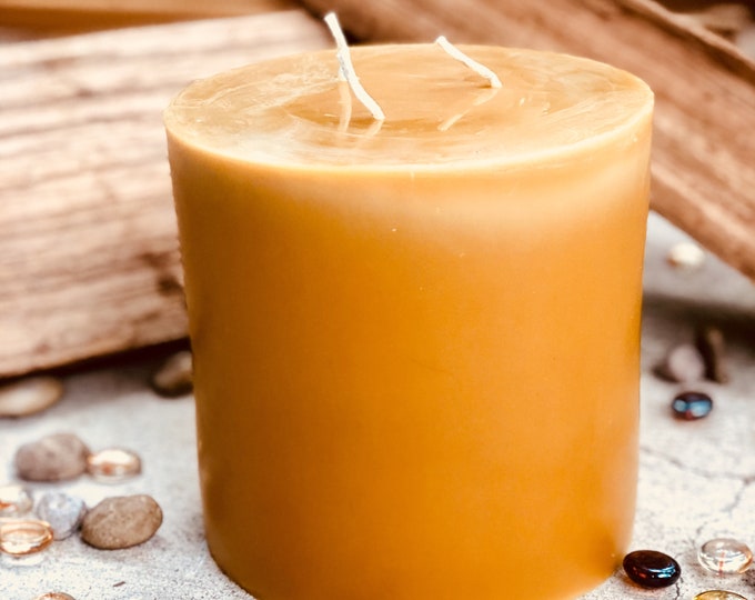 Beeswax Pillar Candles beEsom candles